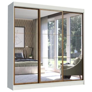 Imagem de Guarda Roupa Casal 3 Portas com Espelho Istambul Madesa
