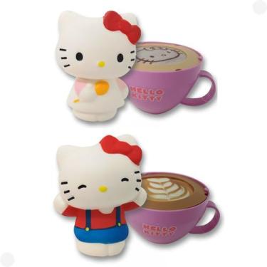 Imagem de Xícara da Hello Kitty Cappuccino com Boneca Surpresa Roxo F0142-3 - Fu