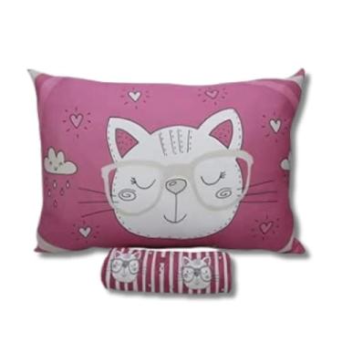 Imagem de Jogo De Cama Solteiro 1,88 x 30cm - 02 Peças (Gatinhos Pink)