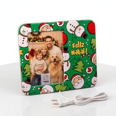 Imagem de Luminária Porta-Retrato Natal Feliz Luciano Martins Polietileno Bivolt