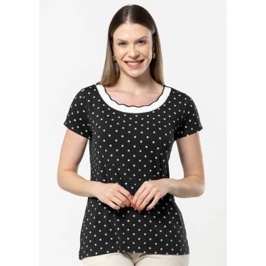 Imagem de Blusa Pau a Pique Poá Preto