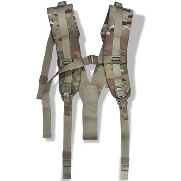 Imagem de USGI GEAR Multicam Mochila Militar Média Alças Molle – Pacote Médio Mochila Resistente Alça de Peito Compatível com Mochila do Exército – Multicam Alças de Fixação Militar dos EUA