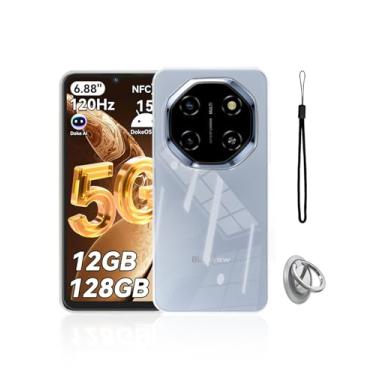 Imagem de Capa para Blackview Shark 6, capa de telefone KONXISA com fivelas e cordões, capa protetora de material TPU premium, capa protetora com arranhões, resistente a quedas, anti-impressão digital