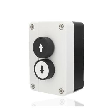 Imagem de Caixa de interruptor de botão setas para cima/para baixo, 2 maneiras, elevador, rolo, porta, controle de elevação da cauda do caminhão com caixa protetora com isolamento duplo