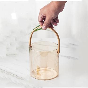 Imagem de GNHGDFFDF Balde de gelo de vidro, vinho, cerveja, champanhe, refrigerador, criativo, vidro, balde de gelo, bar, KTV, comercial