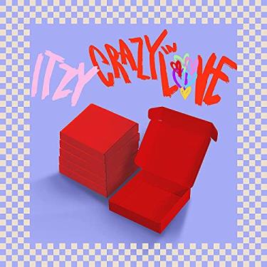 Imagem de ITZY - Crazy in Love [YEJI ver.] (1º álbum) álbum + pôster limitado dobrado pré-pedido + presente coreano cultura (adesivos decorativos, cartões fotográficos)