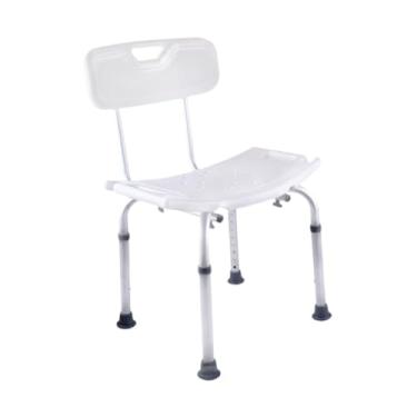 Imagem de Zialofi Cadeira de banho de chuveiro Cadeira de alumínio Alumínio Anti -estabilidade Anti -estabilidade Banco de banho Banco de chuveiro para idosos para, Cinza