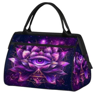 Imagem de Bolsa feminina floral Paisley étnica retrô pequena para o fim de semana para mulheres e homens, bolsa esportiva leve para academia, Cor: 10, 15.2*8.3*11.6 inch, Moderno