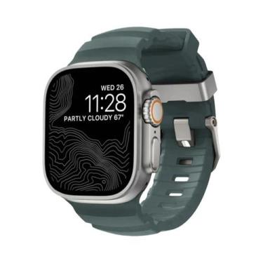 Imagem de Pulseira Esportiva De Silicone Para iWatch Ultra2 Apple Watch 46mm 49m