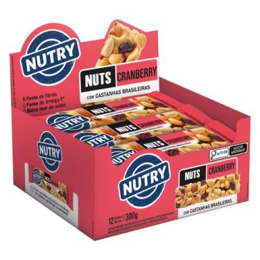 Imagem de Barra de Nuts Nutry Cranberry 12 Unidades 25g, Cranberry