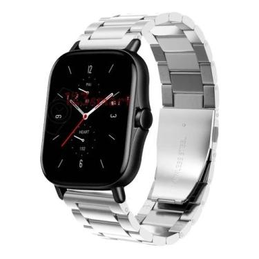 Imagem de Pulseira De Aço Para GTS 2/ GTS 2e Prata - 123smart