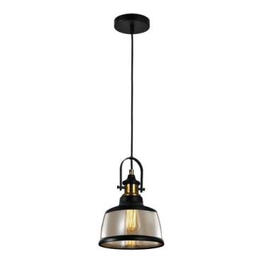 Imagem de Lustre Pendente Vintage Soho âmbar Com Preto E27 Bivolt Blumenau - BLU