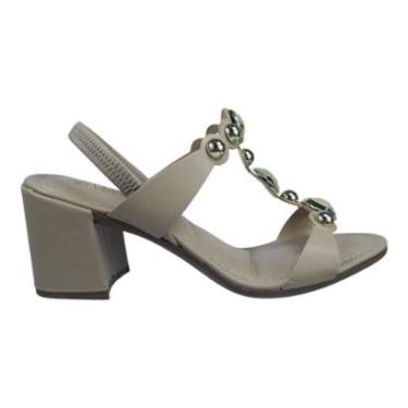 Imagem de Sandália Feminina Salto Bloco Via Uno 858023-Feminino