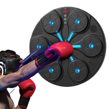 Imagem de Máquina de Boxe - Alvo de 8 Modos Montado na Parede,Com Iluminação RGB e Montagem na Parede Boxe Musical de Soco | Para Adultos Mulheres Casa Academia Exercício Físico Indoor