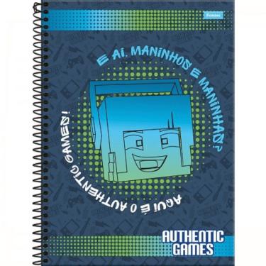 Imagem de Caderno Espiral Capa Dura Univeristário Authentic Games 80 Folhas 1 Matéria Foroni Estampa 2