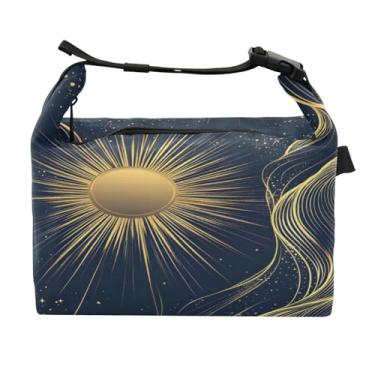 Imagem de STAYTOP Lancheira Art Sun com fivela de alça, lancheira isolada para meninos e meninas, lancheira térmica para trabalho escolar