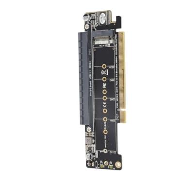 Imagem de Solinder Placa de Expansão do Adaptador Dividido PCIE X16, Design 2NVME Frente e Verso Dupla Face, Compatibilidade Forte, Operação Estável, Fácil de Usar.Feito de PCB, Adequado para SSD