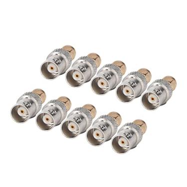 Imagem de Zhjvihx Conjunto de Conector de Linha Coaxial, Adaptador de Cabo Coaxial OFC RF, Aplicação Ampla de 10 Unidades para Rádio