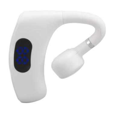 Imagem de RiToEasysports Fones de Ouvido Com Diafragma Composto e Grande Tecnologia Acústica de Bobinas Móveis IPX5 Auricador à Prova D'água para PC para Correr, ABS (Branco)