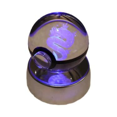 Imagem de Lâmpada De Cristal 3D Pikachu Gengar Mew Mewtwo Base De Figuras Presen