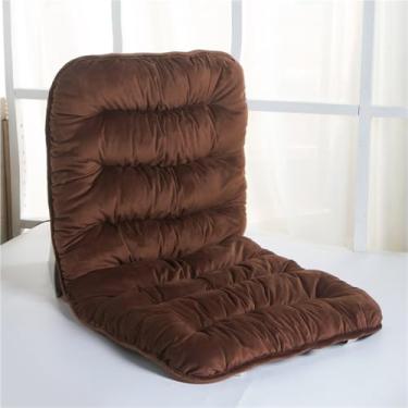 Imagem de Almofada macia para cadeira de encosto alto, antiderrapante, almofada de assento de uma peça, almofadas de cadeira de balanço espessas de pelúcia com laços, almofadas de substituição para assento