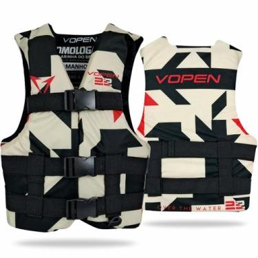 Imagem de Colete Salva Vidas Homologado Nylon VP22 Aquatic - VP22Q - Vopen, Bege