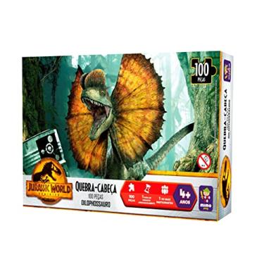Imagem de QUEBRA CABEÇA 100 PÇ - DILOPHOSSAURO - JURASSIC WORLD - MIMO BRINQUEDOS