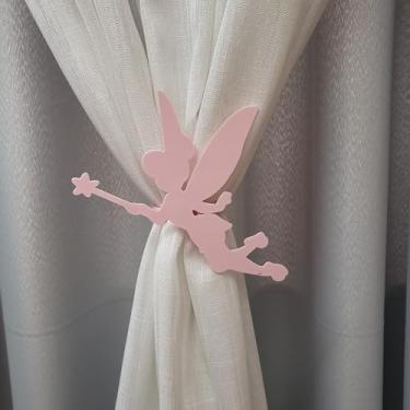 Imagem de Prendedor/Abraçadeira de Cortina Espaço 3d "Fada Sininho" Espaço 3d (Kit com 2 unidades)