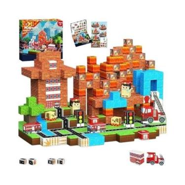 Imagem de Blocos De Construção Magnéticos STEM Brinquedo Sensorial Montessori Pa