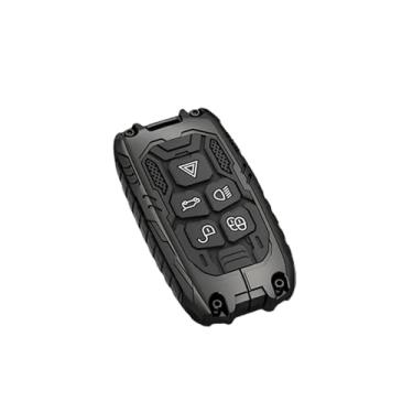 Imagem de Capa para chave remota de carro, compatível com land rover range sport evoque freelander velar discovery 4 jaguar xe xj xf guitarra(B gun shell)