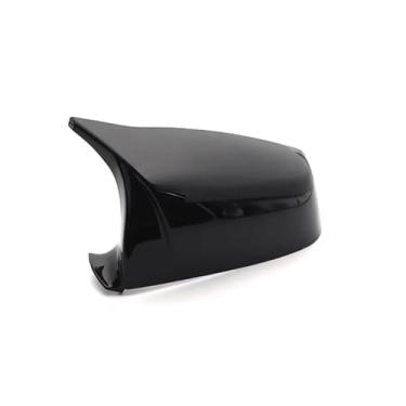 Imagem de Capa de espelho retrovisor lateral de fibra de carbono para carro, substituição compatível com BMW 5 6 7 Série F01 F02 F03 F04 F06 F07 F10 F11 F12 F13(1pc Left Side Black)