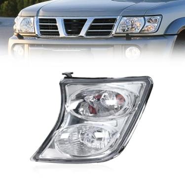 Imagem de JESYMBX Luz de canto do para-choque dianteiro para Nissan Patrol Y61 2001-2004 sem lâmpada 26115-VC325 26110-VC325 esquerda