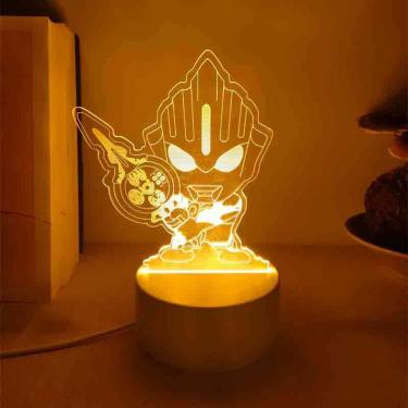 Imagem de Luz noturna Ultramans Ultramans Orbs LED 3D com mudança de cor