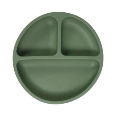 Imagem de Conjunto De Prato De Jantar Dividido Em Silicone Para Crianças E Tigel