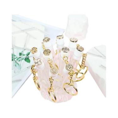 Imagem de Tubo De Máscara De Cílios De Metal Dourado 10pcs Escovas Reutilizáveis