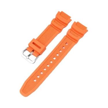 Imagem de Pulseira De Relógio De Silicone De 18mm Para Homens Para CASIO AE1200 