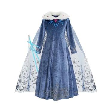 Imagem de Fantasia De Princesa Elsa Frozen Para Meninas, Cosplay De Rainha Da Ne
