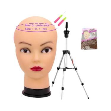 Imagem de Suporte Ajustável Para Cabeça De Manequim Com T Pins, Presente Grátis,