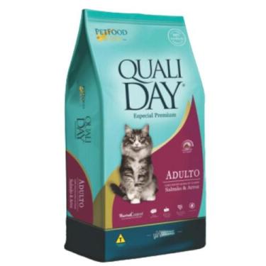 Imagem de Ração qualiday cat salmao e arroz gato adulto 10,1kg - PET FOOD SOLUTI