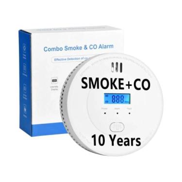 Imagem de Detector De Fumaça E Monóxido De Carbono Com Bateria De Backup, Alarme