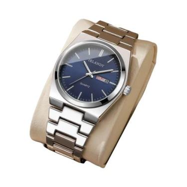 Imagem de Relógio De Pulso De Luxo Masculino Quartz Com Calendário Reloj Hombre 