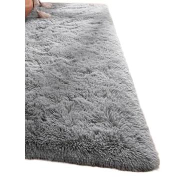 Imagem de Tapete de pelo comprido no corredor, quarto e sala de estar. (cinza)