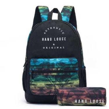 Imagem de Mochila Hang Loose + Estojo Hang Loose Kekoa Resistente Espaçosa 19 Litros-Masculino
