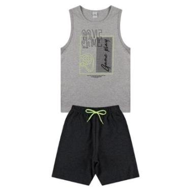 Imagem de Conjunto Regata Infantil Web Game Mescla-Masculino