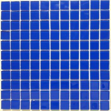 Imagem de Kit 1m² Pastilha de Vidro e Cristal 30cm X 30cm Azul