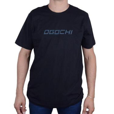 Imagem de Camiseta Masculina Ogochi Slim Preta - 00653-Masculino