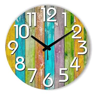 Imagem de Relógio de parede moderno para decoração de casa, silencioso, grande, decorativo, relógio de parede, design moderno para decoração de parede de sala de estar