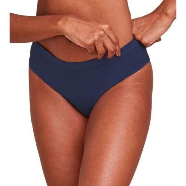Imagem de Calcinha Hope 38020 Biquini Sem Costura Laterais Largas Conforto, Azul