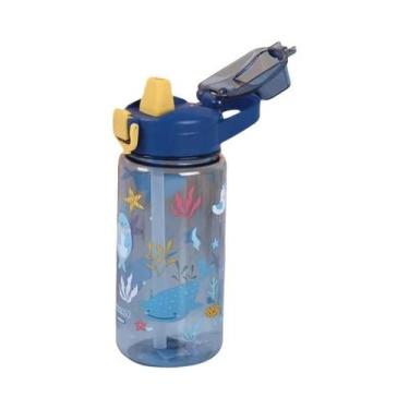 Imagem de Garrafa De Água Infantil 600ml Com Desenho De Animal, Antivazamento, P