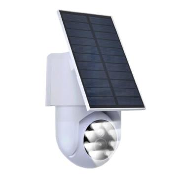 Imagem de Tangxi Luz do Sensor de Movimento Solar, 540LM de Alto Brilho, IP64 à Prova D'água, Câmera Falsa Sem Fio Externa Movida a Energia Solar, Holofotes Mais Brilhantes, Sem Necessidade de